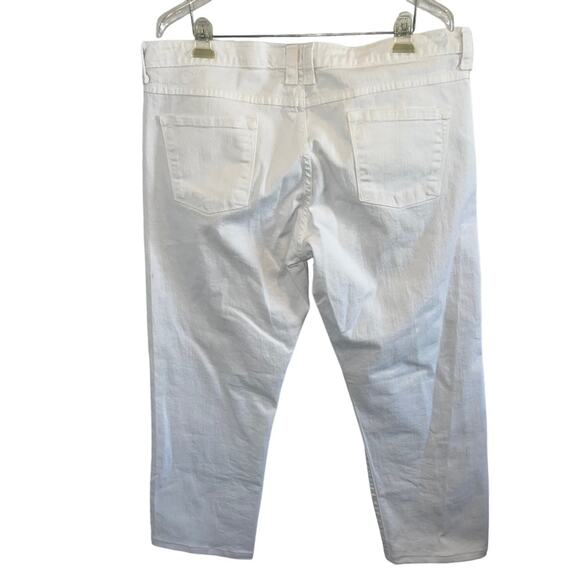 Garnet Hill High Rise Denim Stretch Crop Ankle Plus Size 16 - Picture 4 of 8